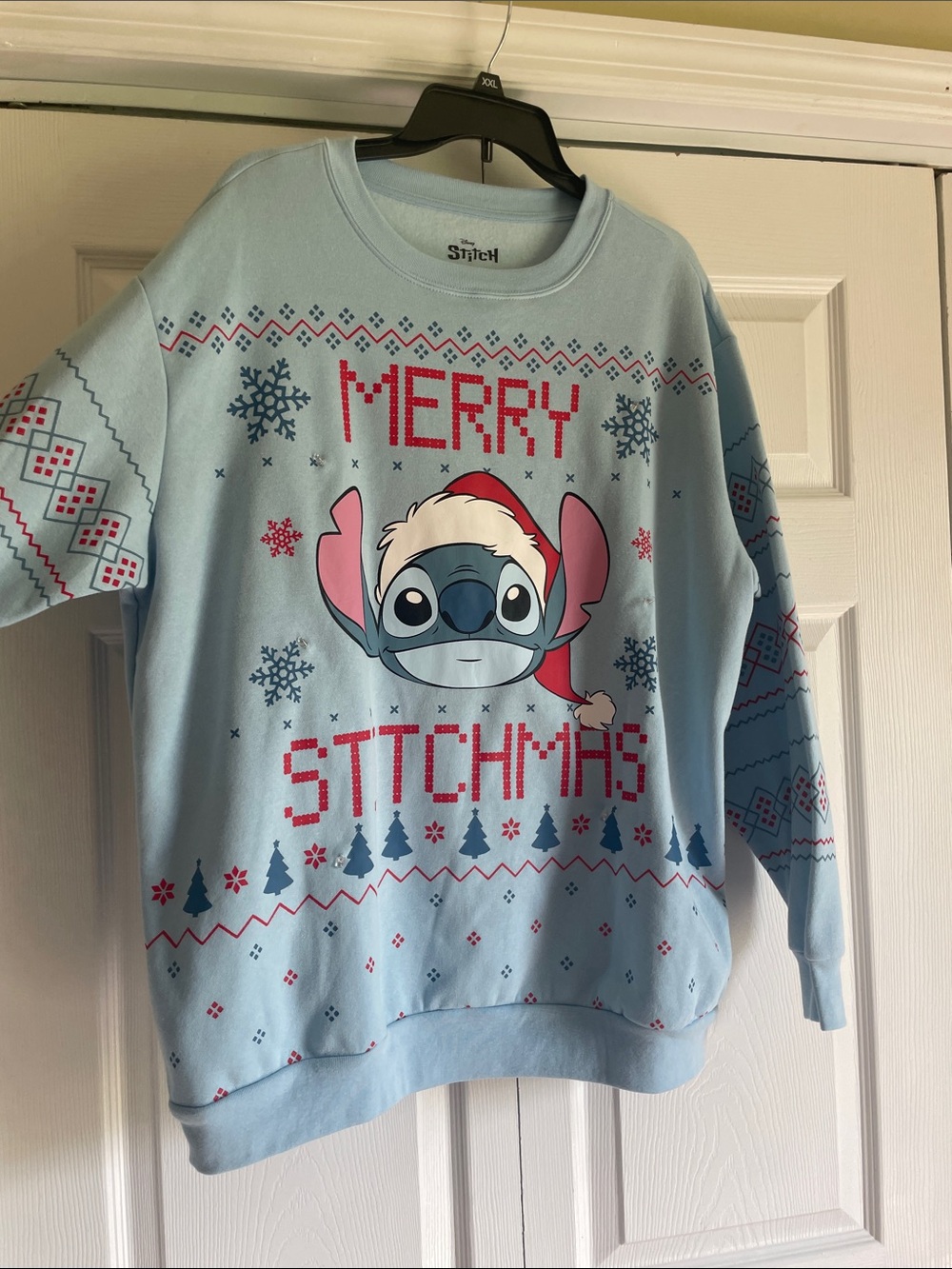 Disney Stitch Light Up Christmas Sweatshirt 2XL - Hobby Lobby